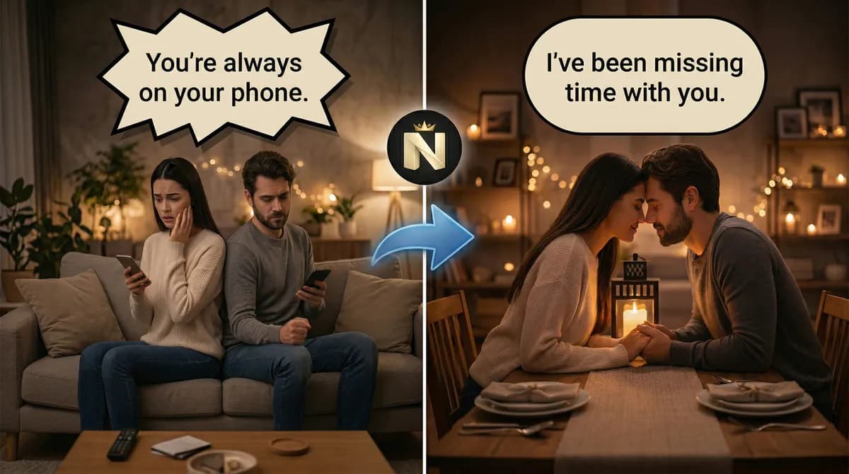 Before and after: raw words transformed into connection