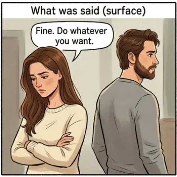 What was said (surface)